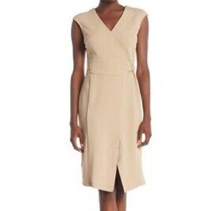 Nanette by Nanette Lepore Nomad Sleeveless Faux Wrap Dress in Size 16